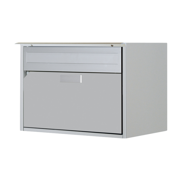 Huber Briefkasten Alu 400, Weissaluminium